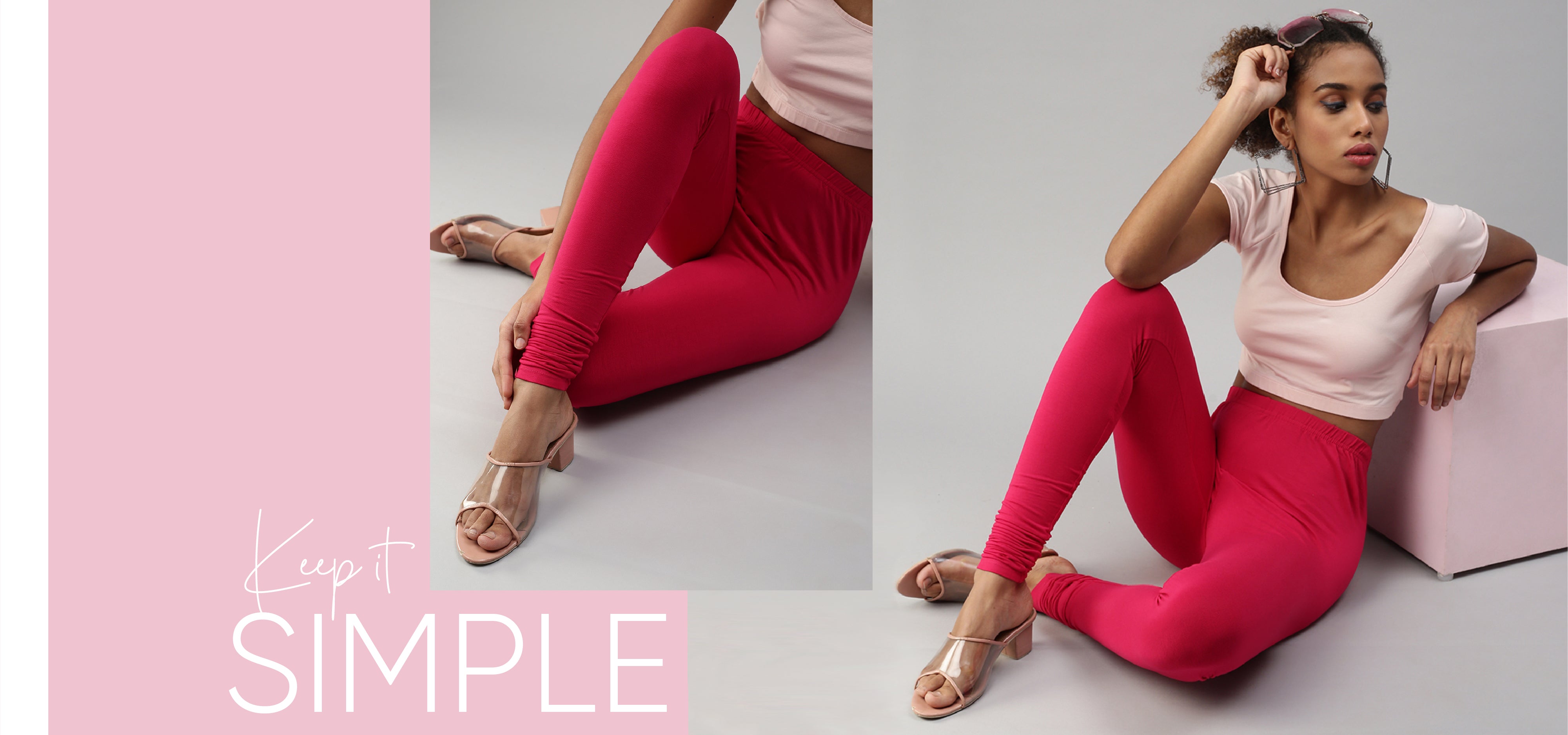Women's Soft Cotton Leggings Slim Fit Churidar Solid Regular Yoga Casual  Wear