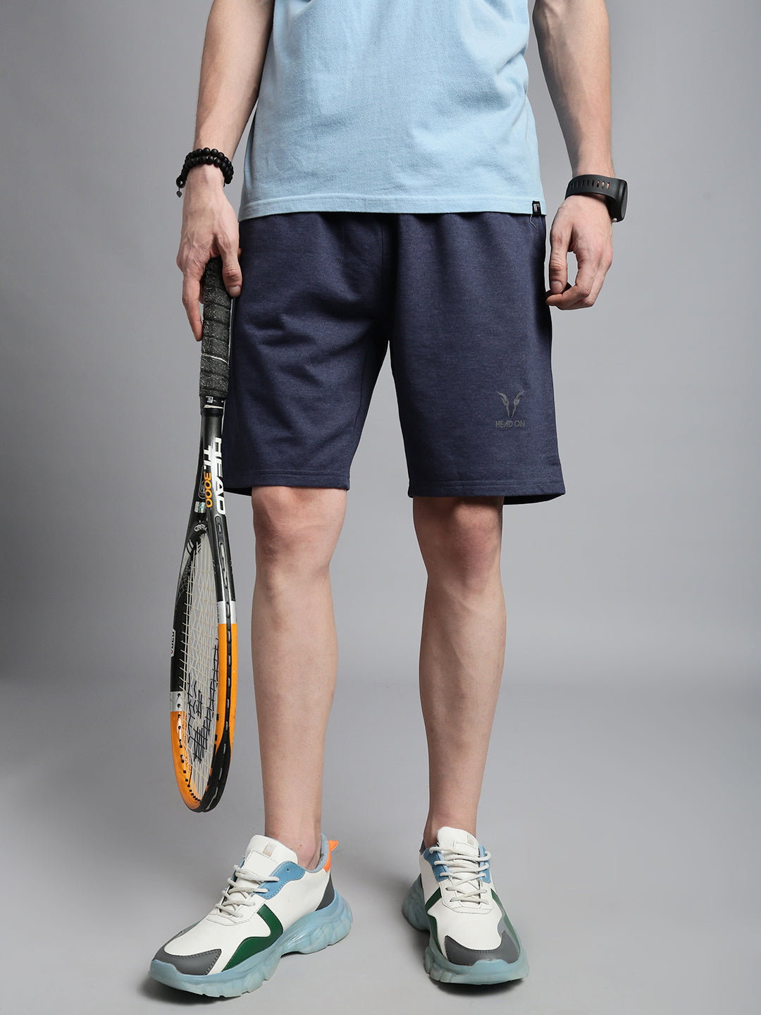 Prisma | Milano Bermudas-Blue Melange Athleisure