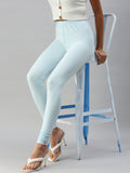 Prisma | Churidar Leggings-Sky Blue Leggings