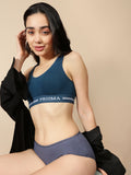Prisma | Sporty(Moulded Sports Bra)-Teal Lingerie