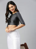 Prisma | Blouse Elbow Sleeve-Slate Blouse