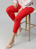 Prisma | Leggings capri-Red Leggings