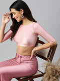 Prisma | Blouse Elbow Sleeve-Rose Gold Blouse