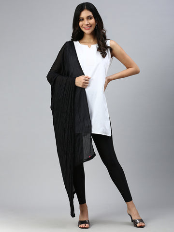 Shimmer Dupatta-Black