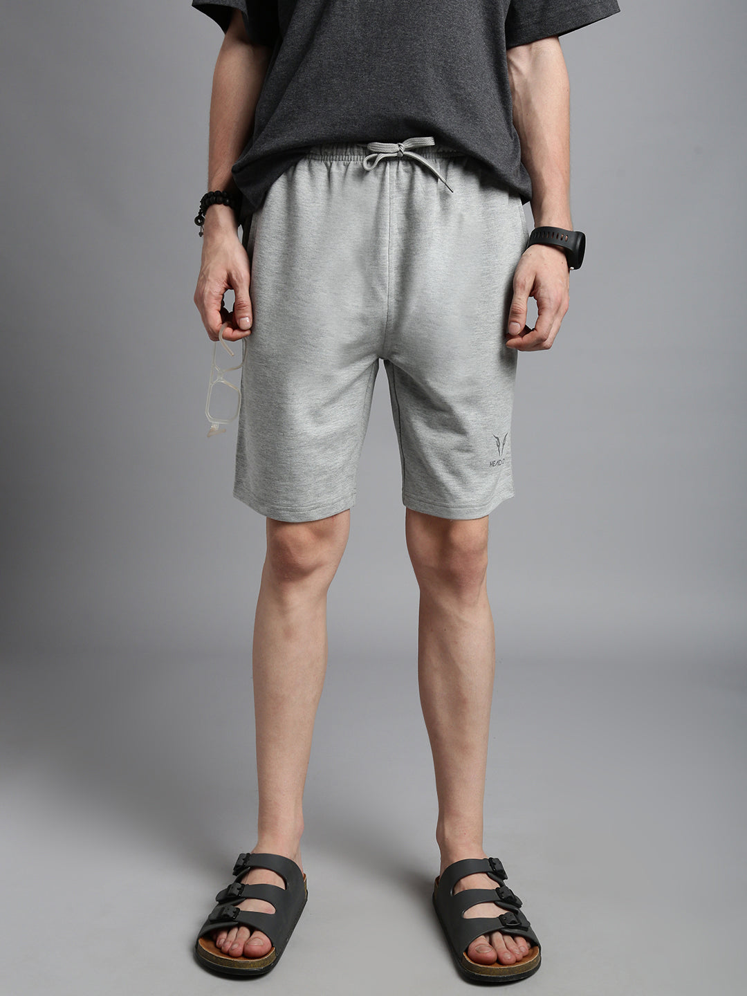 Prisma | Milano Bermudas-Grey Melange Athleisure