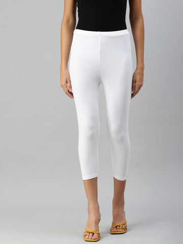 Leggings capri-White