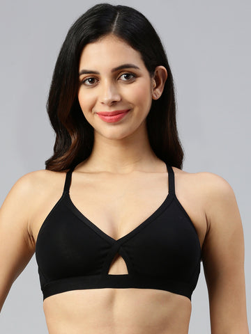 Insta Fit ( Basic Bralette)-Black