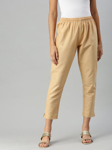 Woven Kurti Pant-Deep Skin