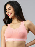 Prisma | Sporty(Moulded Sports Bra)-Peach Lingerie