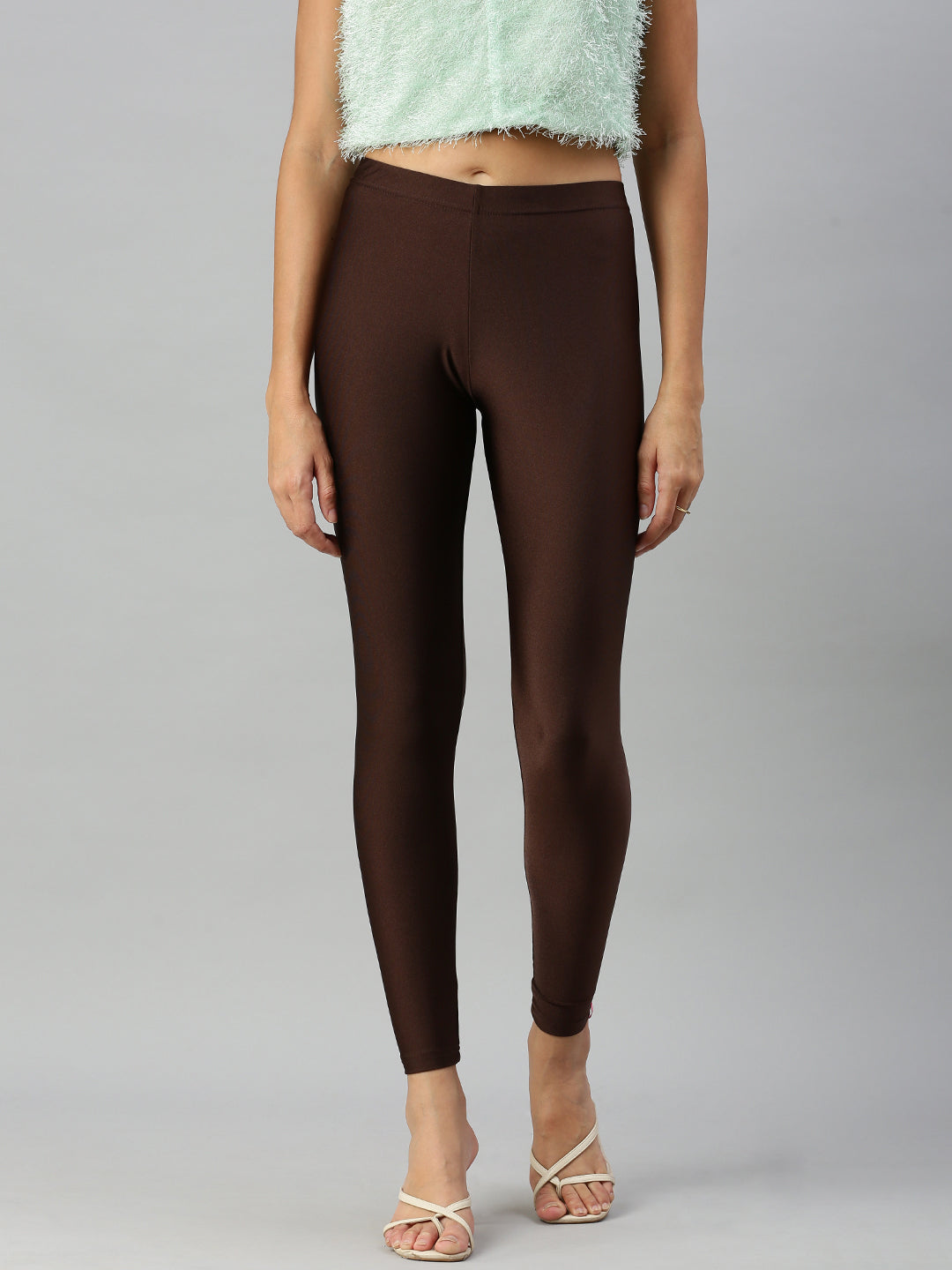 Prisma | Shimmer Leggings-Brown Leggings