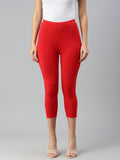 Prisma | Leggings capri-Red Leggings