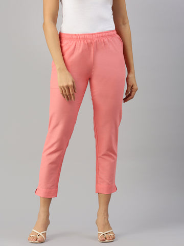 Woven Kurti Pant-Peach
