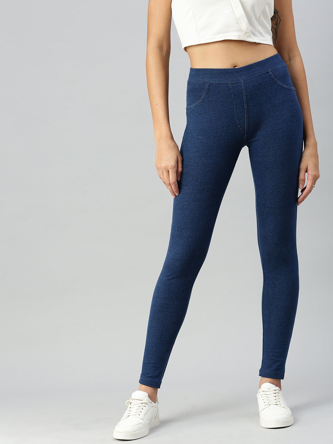Prisma | Jeggings Pocket-Regular Blue Jeggings