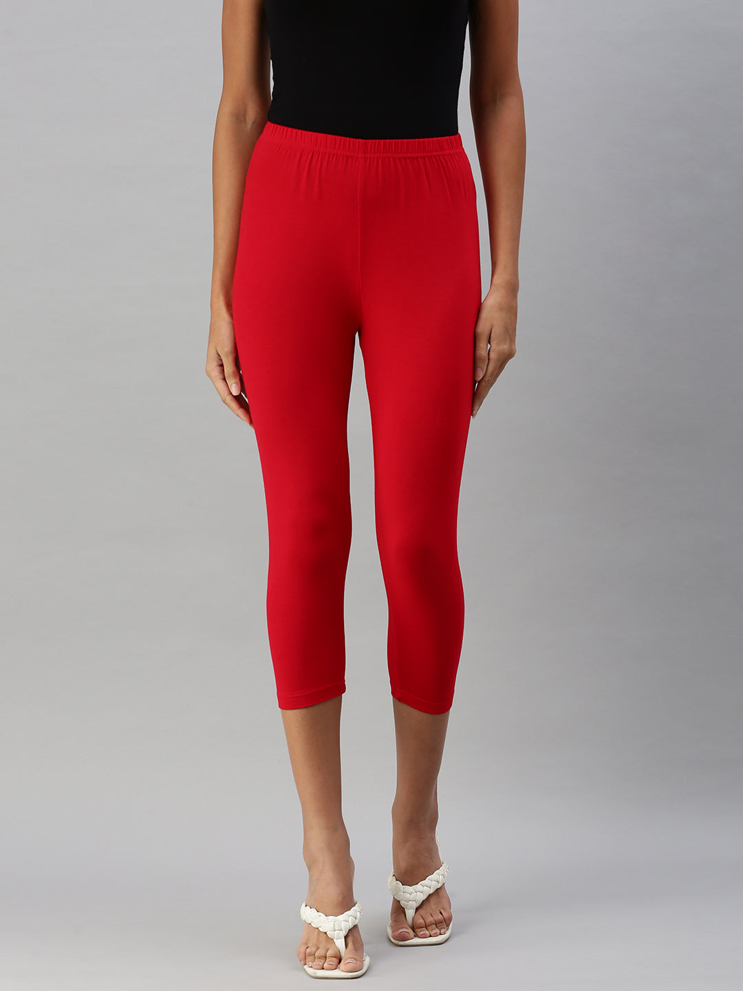 Prisma | Leggings capri-Apple Red Leggings
