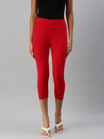 Prisma | Leggings capri-Apple Red Leggings