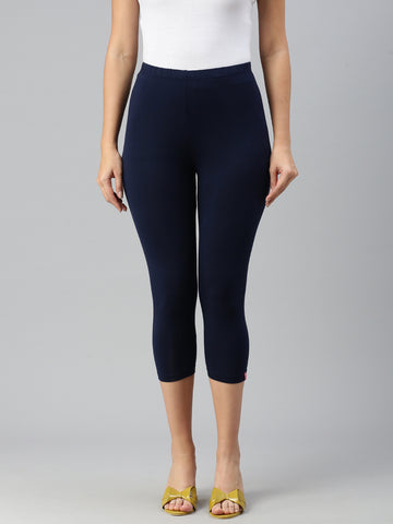 Prisma | Leggings capri-Navy Leggings