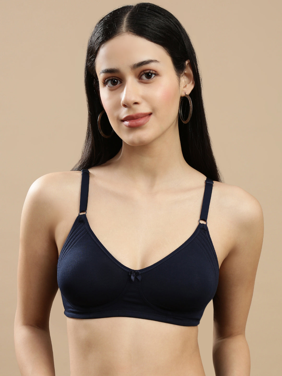 Prisma | Body Fit ( Moulded Encircle Bra)-Navy Lingerie