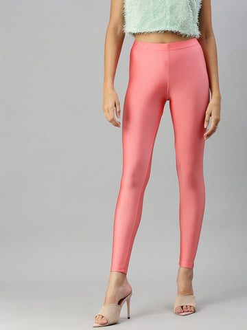 Shimmer Leggings-Peach