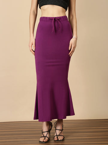 Cotton Saree Shaper-Plum