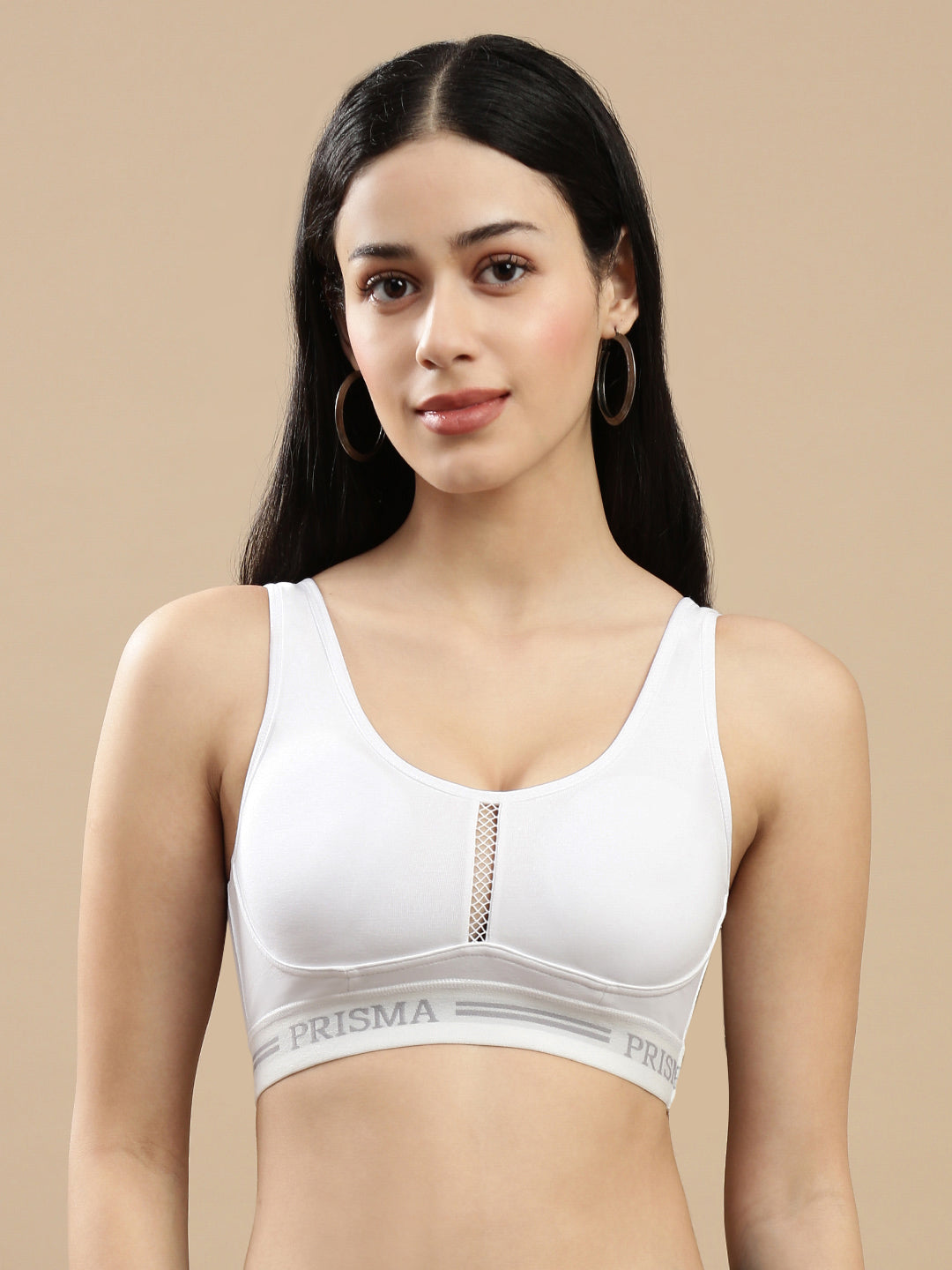 Prisma | Sporty Padded-White Inner Wear