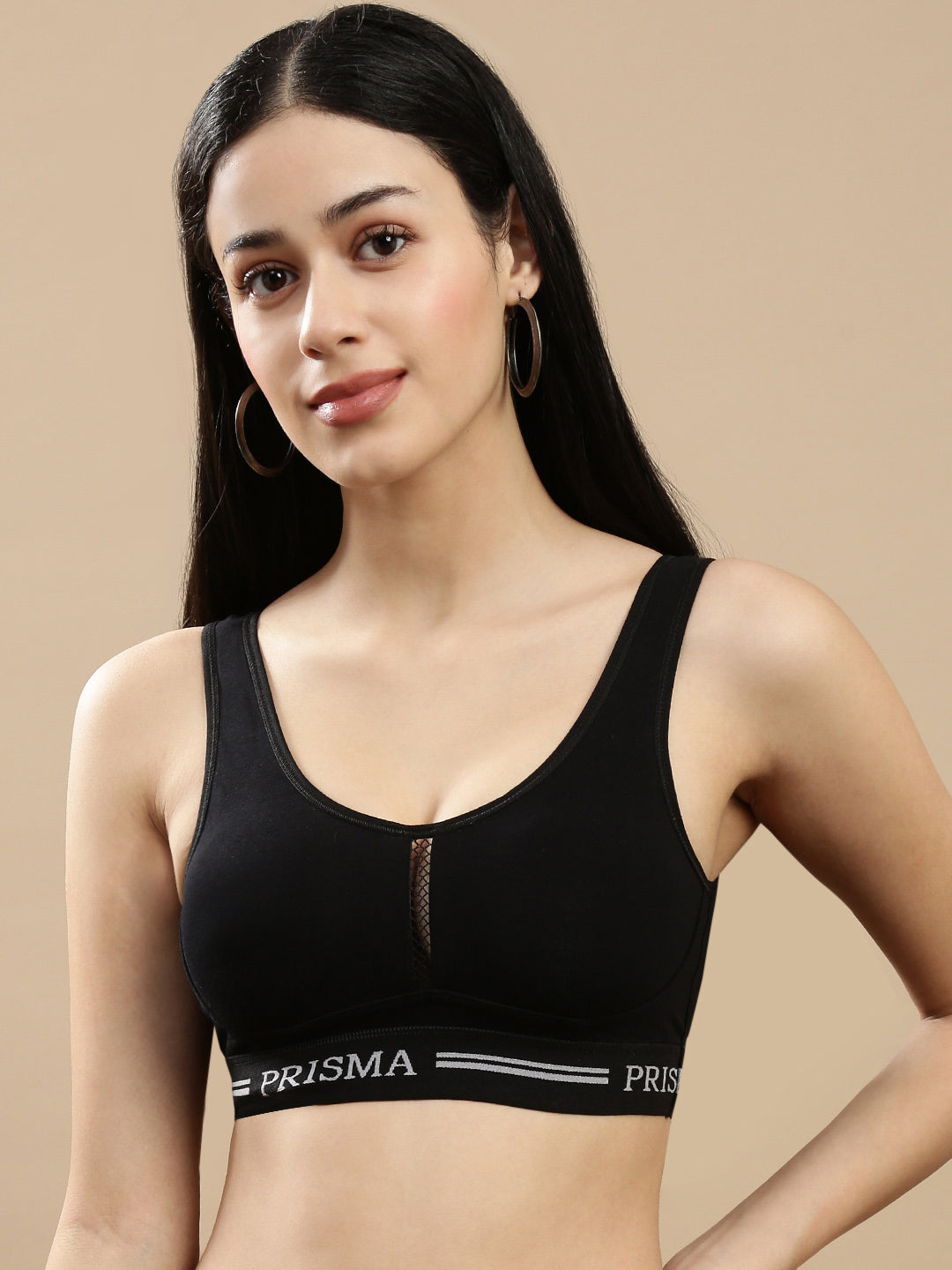 Prisma | Sporty Padded-Black Inner Wear