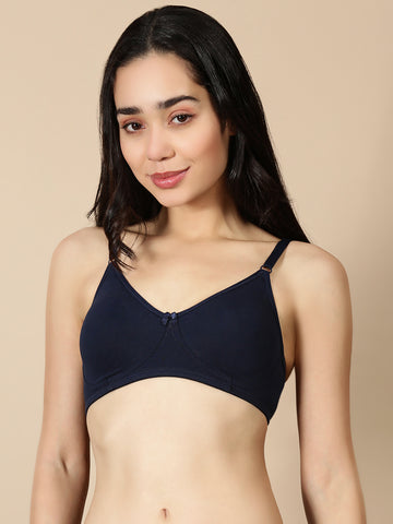 Daily Fit(Moulded Basic Bra)-Navy