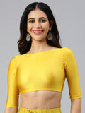 Prisma | Blouse Elbow Sleeve-Yellow Gold Blouse