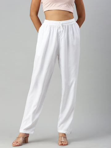 Prisma | Casual Pant-White Fashion Wears