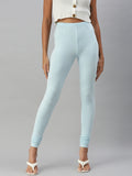 Prisma | Churidar Leggings-Sky Blue Leggings