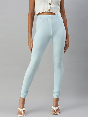 Prisma | Churidar Leggings-Sky Blue Leggings