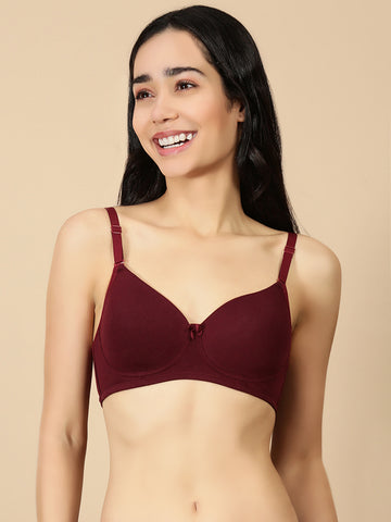 Padded (Padded Removable Hook Bra)-Frenchwine