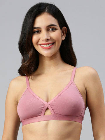 Insta Fit ( Basic Bralette)-Mauve