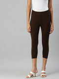 Prisma | Leggings capri-Brown Leggings