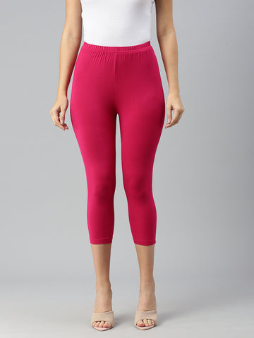 Prisma | Leggings capri-Magenta Leggings