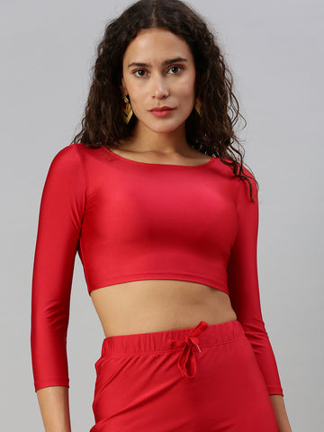 Blouse Long Sleeve-Red