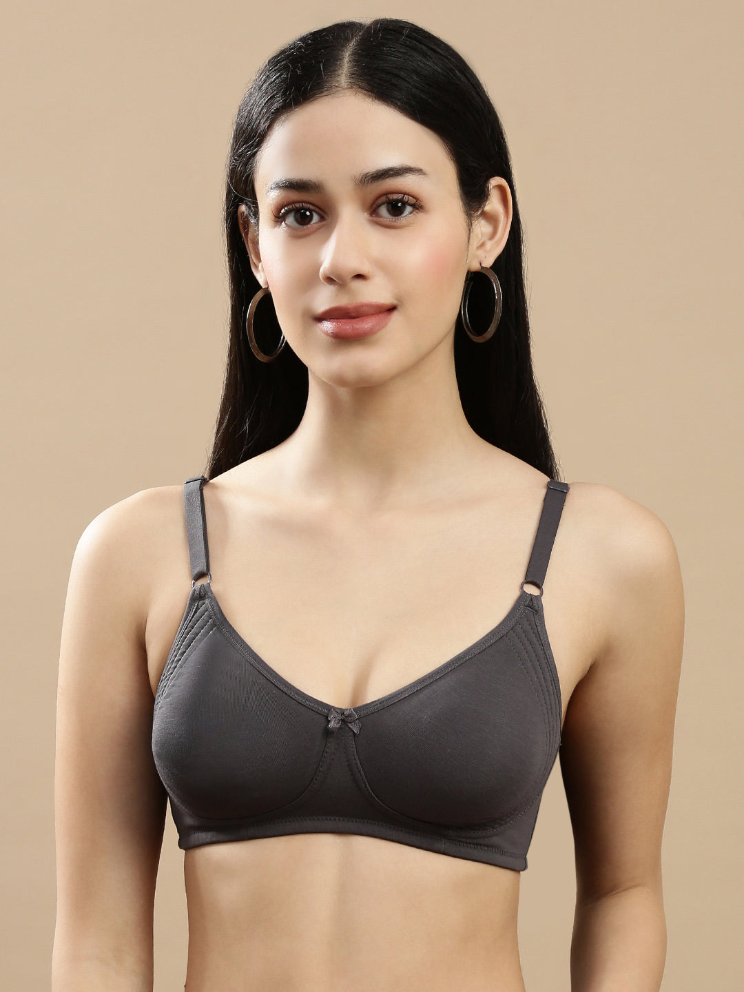 Prisma | Body Fit ( Moulded Encircle Bra)-Slate Lingerie