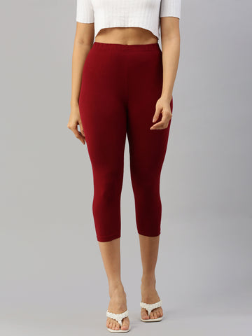 Leggings capri-Frenchwine