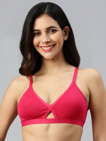 Insta Fit ( Basic Bralette)-Strawberry