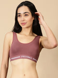 Prisma | Sporty(Moulded Sports Bra)-Dusty Brown Lingerie
