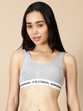 Prisma | Sporty(Moulded Sports Bra)-Grey Melange Lingerie