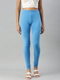 Prisma | Churidar Leggings-Peacock Blue Leggings