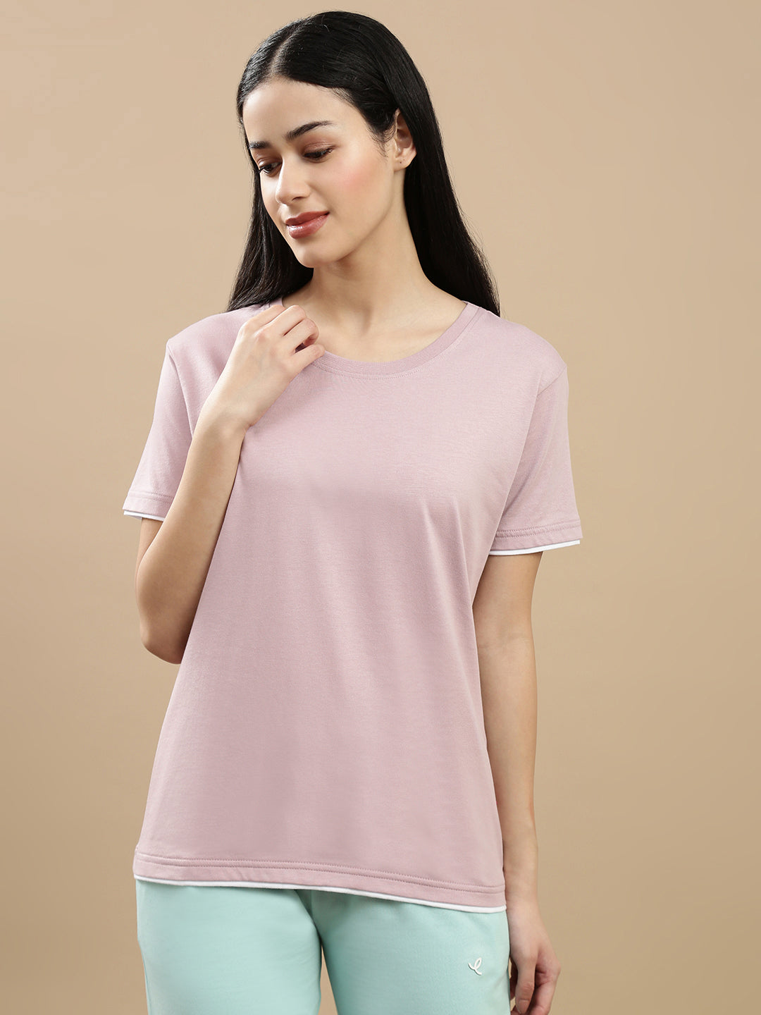 Prisma | Basic Tee-Dusty Purple Athleisure