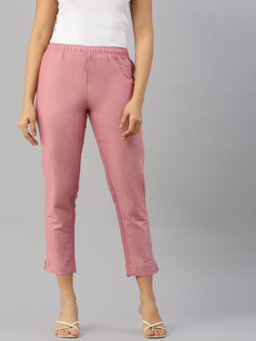 Woven Kurti Pant-Mauve