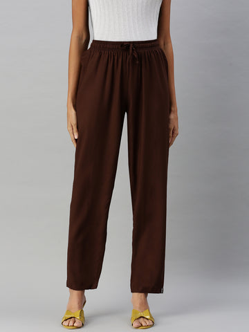 Prisma | Casual Pant-Brown Fashion Wears