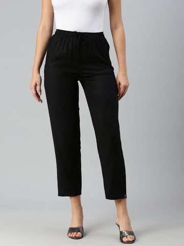 Prisma | Casual Pant-Black Fashion Wears