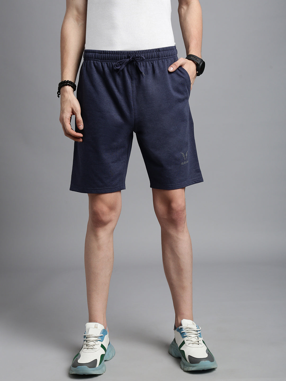 Prisma | Milano Bermudas-Blue Melange Athleisure