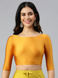Prisma | Blouse Elbow Sleeve-Mustard Blouse