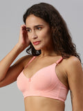 Prisma | Body Fit ( Moulded Encircle Bra)-Peach Lingerie