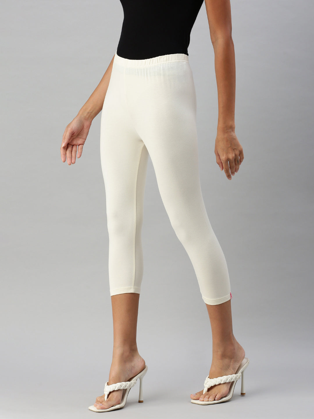 Prisma | Leggings capri-Cream Leggings