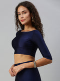 Prisma | Blouse Elbow Sleeve-Navy Blouse